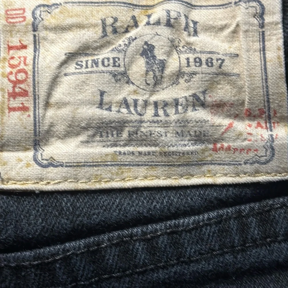 Ralph Lauren Kids Size 6 Black Jeans With Elastic to adjust waist 22x20